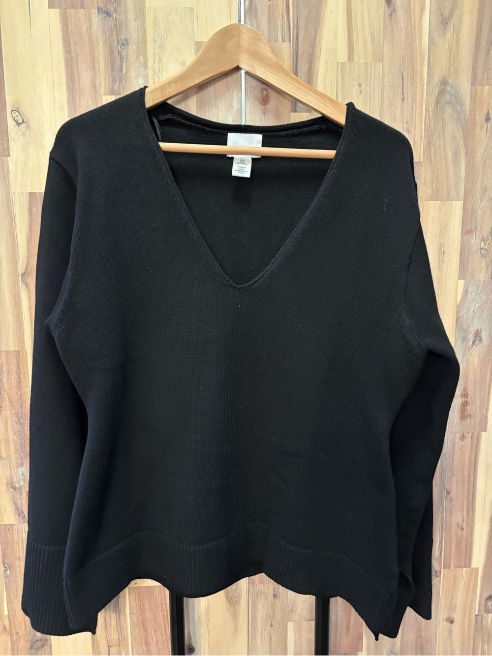 H&M Women’s V-Neck Sweater in Black